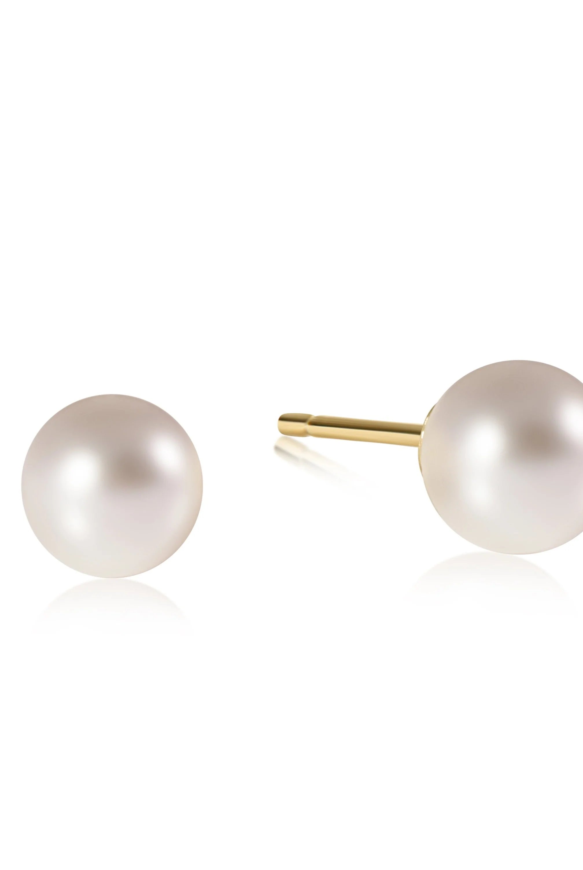 Classic 8mm Pearl Ball Stud-Earrings-eNewton-The Lovely Closet, Women's Fashion Boutique in Alexandria, KY