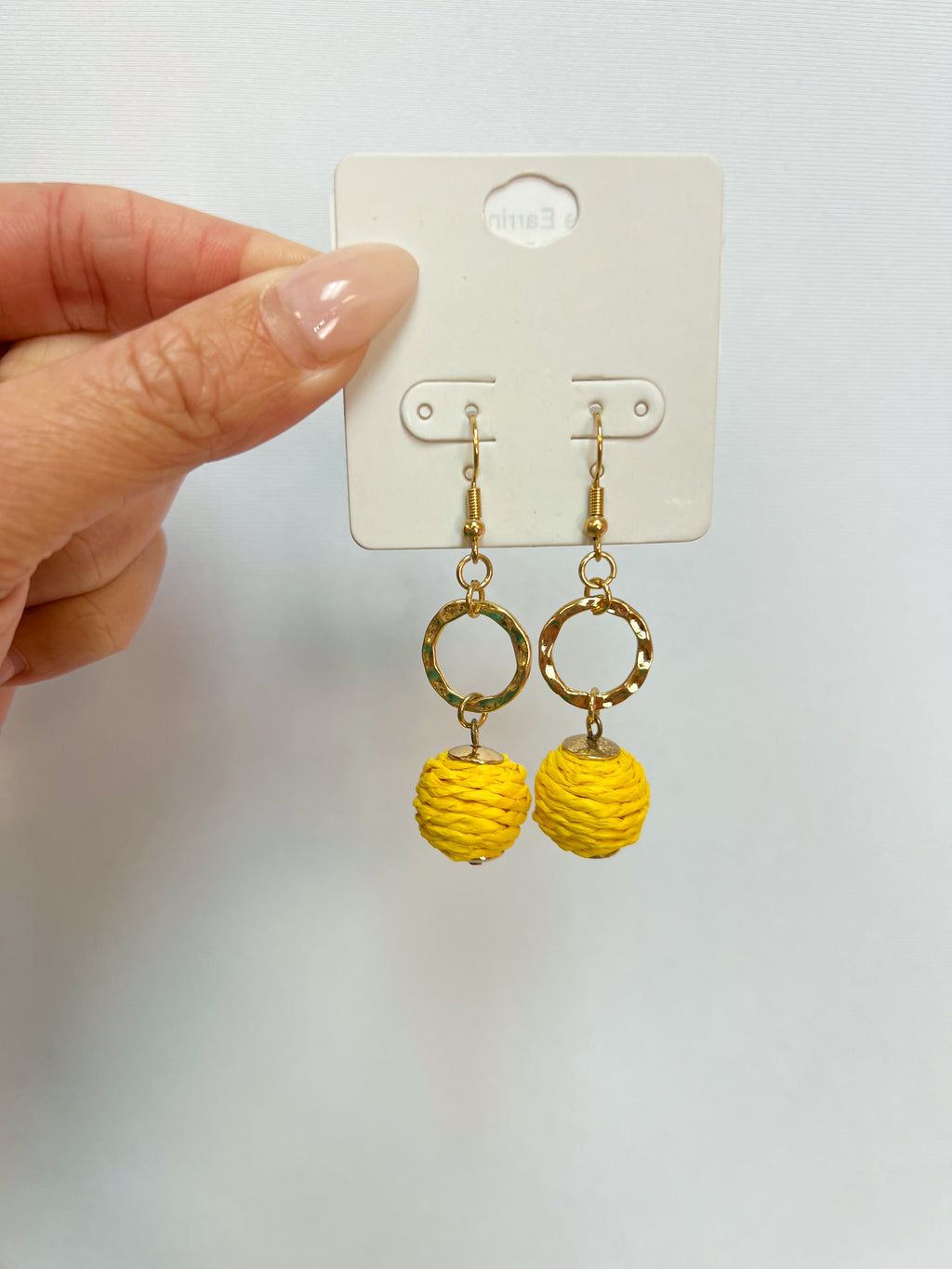 Party Time Earrings - Yellow-Earrings-The Lovely Closet-The Lovely Closet, Women's Fashion Boutique in Alexandria, KY