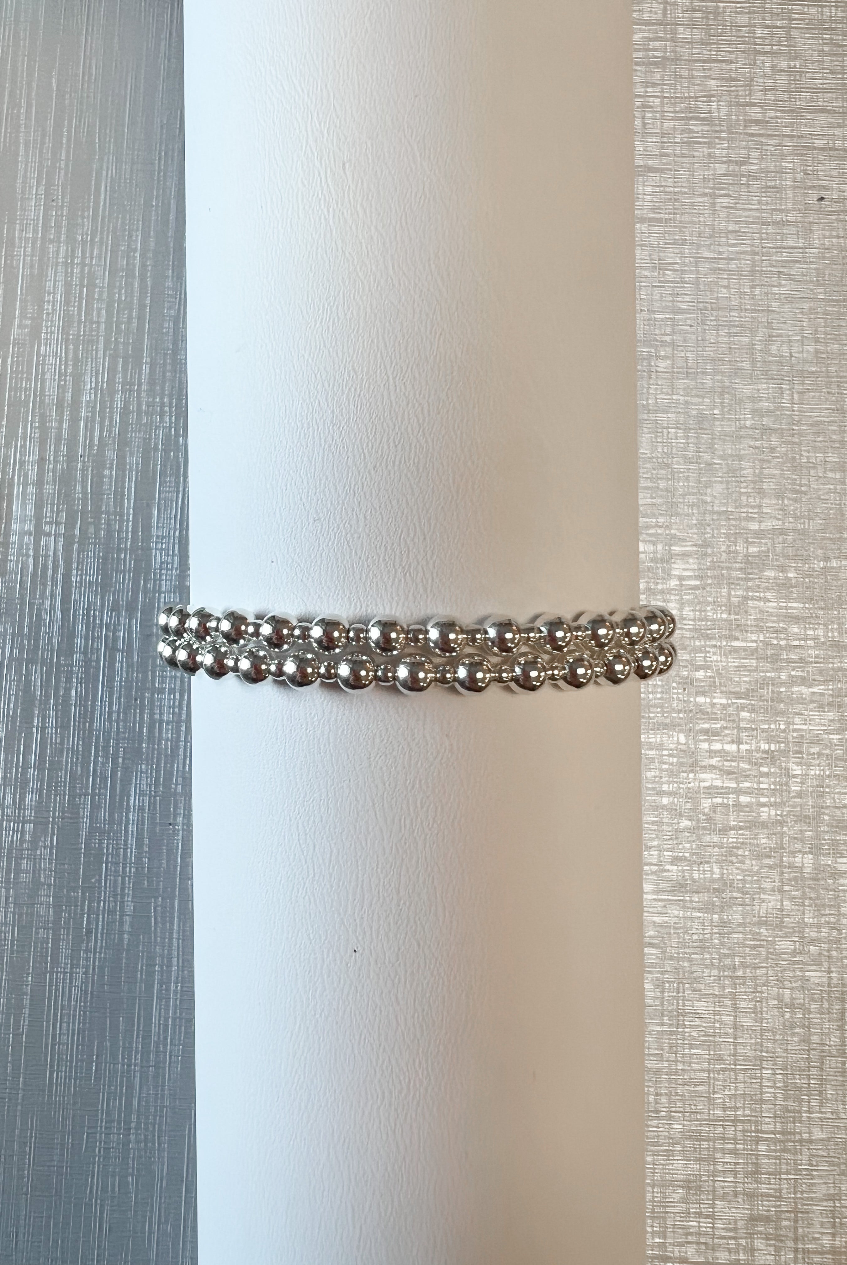 Classic Grateful Pattern 4mm Silver Bracelet-Bracelets-eNewton-The Lovely Closet, Women's Fashion Boutique in Alexandria, KY