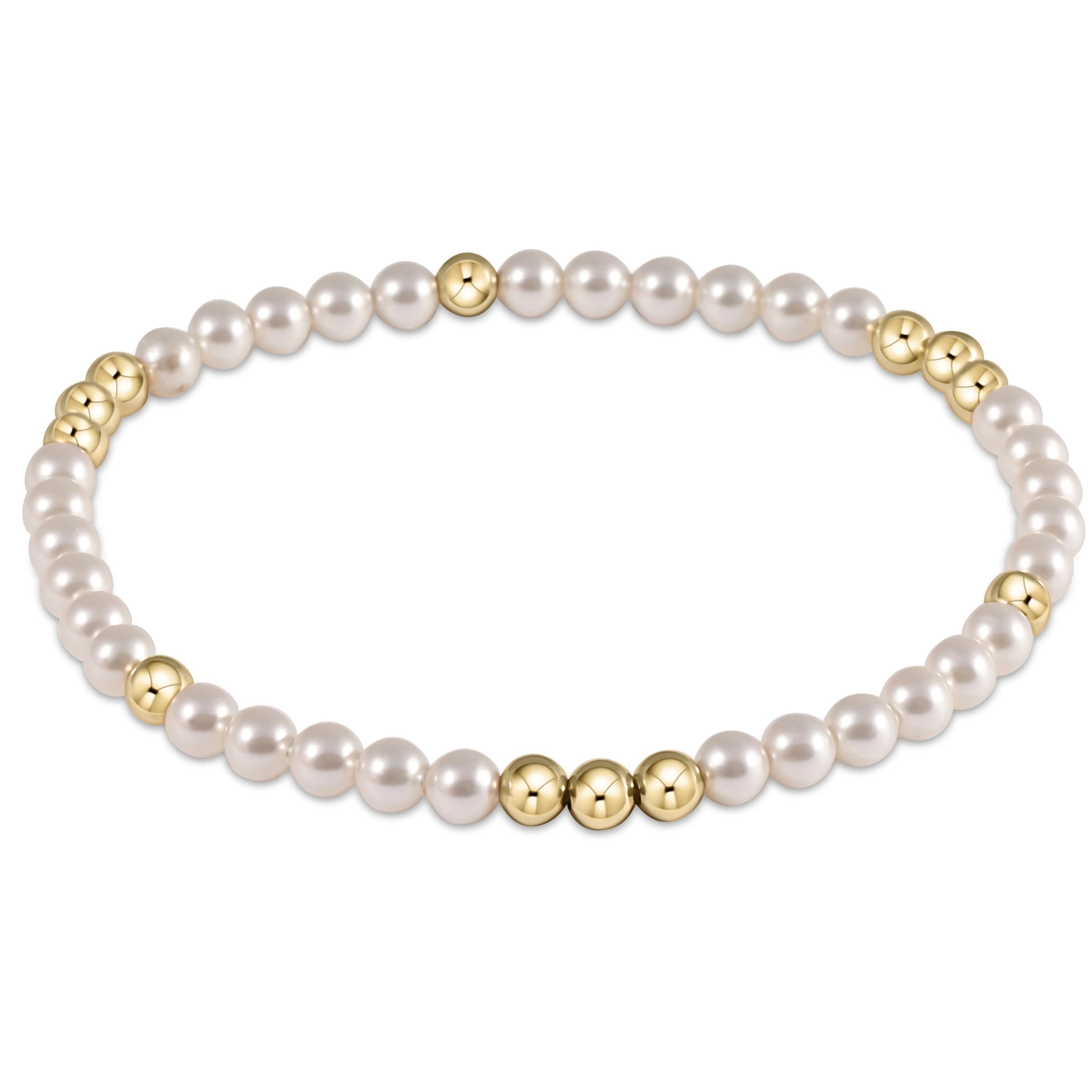 Worthy 3mm Pearl Bead Bracelet-260 eNewton-eNewton-The Lovely Closet, Women's Fashion Boutique in Alexandria, KY