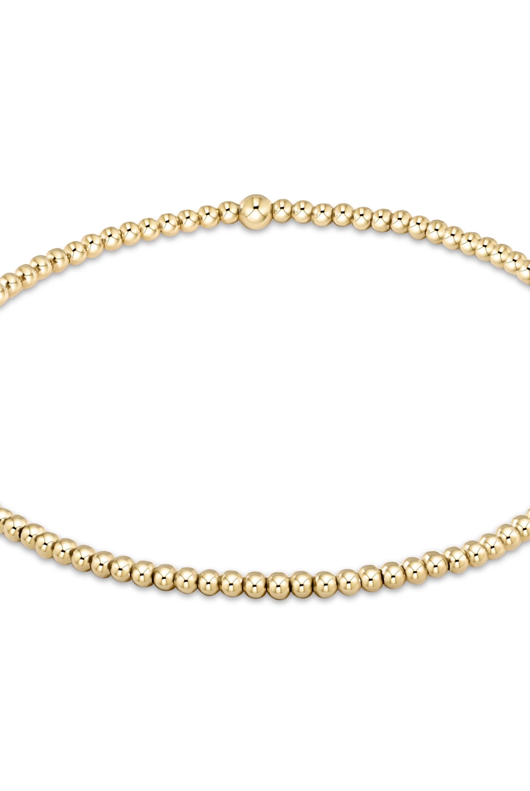 Classic Gold 2mm Bracelet-Bracelets-eNewton-The Lovely Closet, Women's Fashion Boutique in Alexandria, KY
