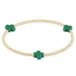 Signature Cross Gold 2mm Bracelet