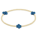 Signature Cross Gold 2mm Bracelet
