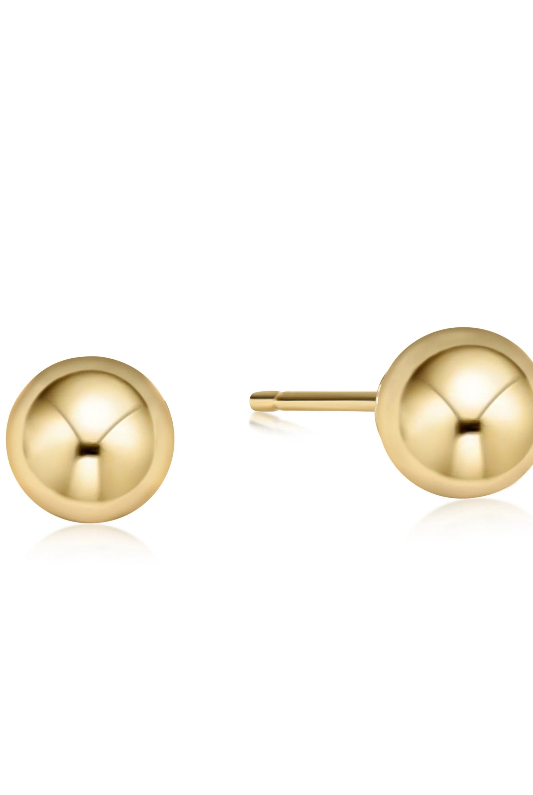 Classic 8mm Gold Ball Stud-Earrings-eNewton-The Lovely Closet, Women's Fashion Boutique in Alexandria, KY