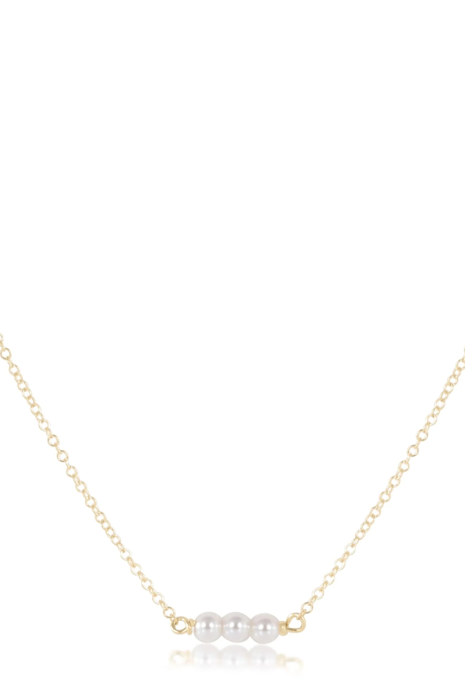 17” Pearl Joy Simplicity Necklace-Necklaces-eNewton-The Lovely Closet, Women's Fashion Boutique in Alexandria, KY