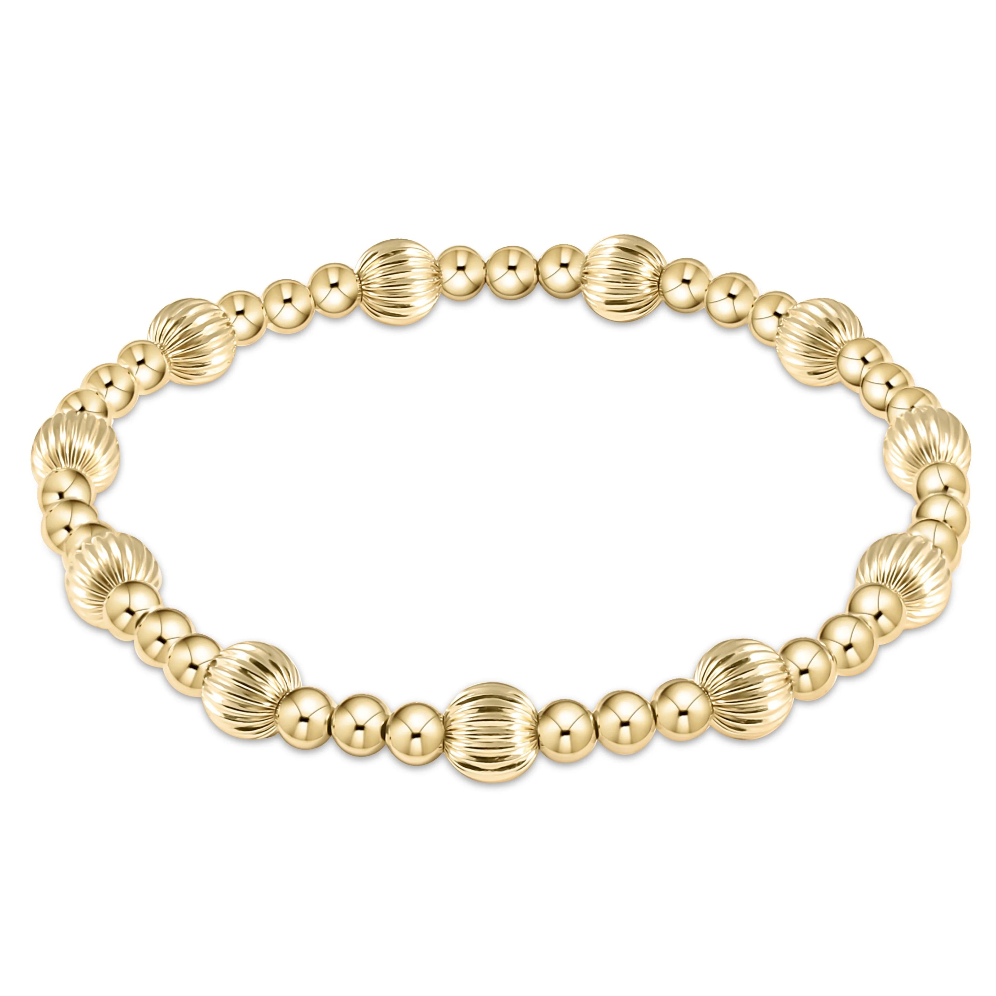 Dignity Sincerity 6mm Gold Bracelet-260 eNewton-eNewton-The Lovely Closet, Women's Fashion Boutique in Alexandria, KY