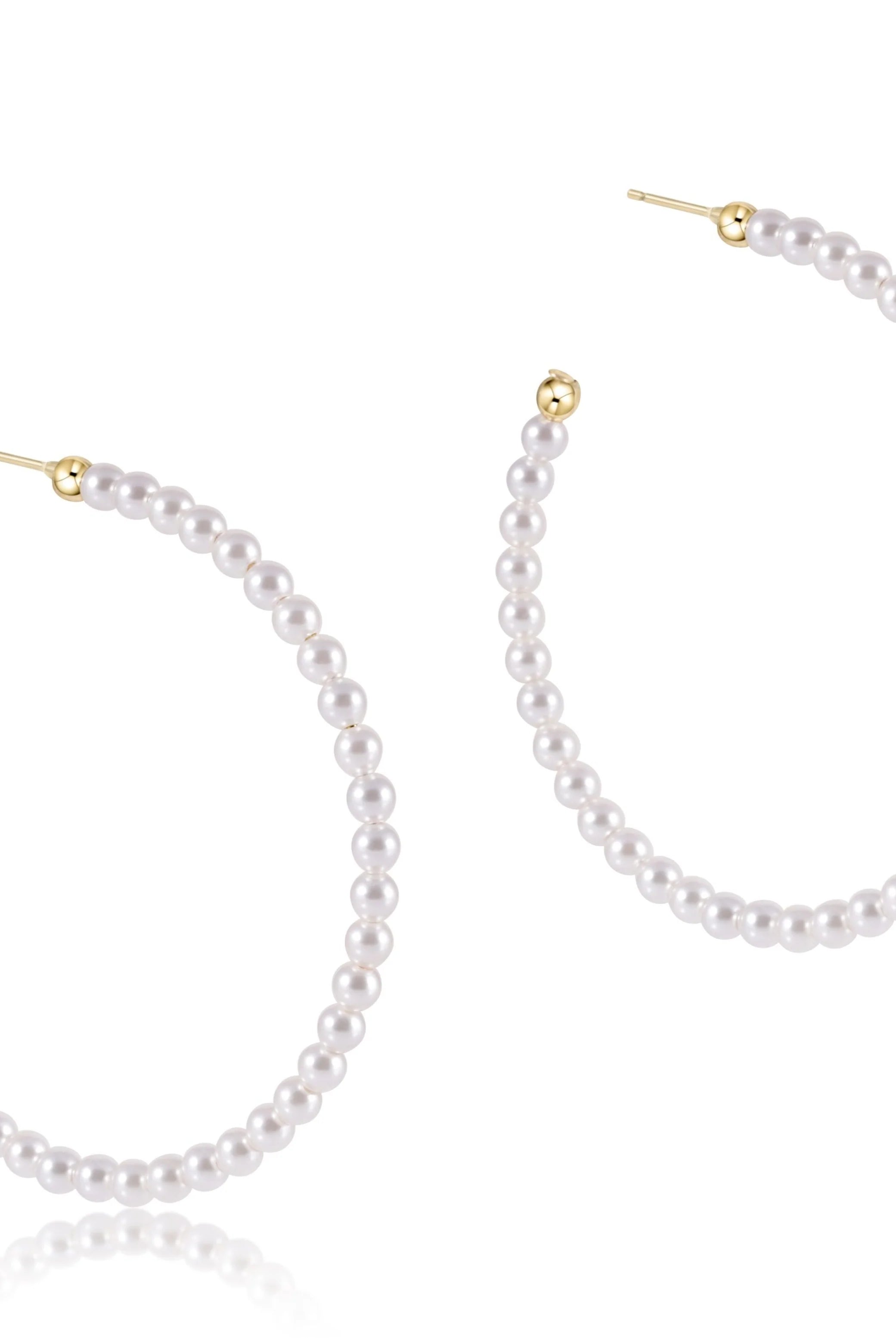 Beaded Gemstone— 3mm Pearl-Earrings-eNewton-The Lovely Closet, Women's Fashion Boutique in Alexandria, KY