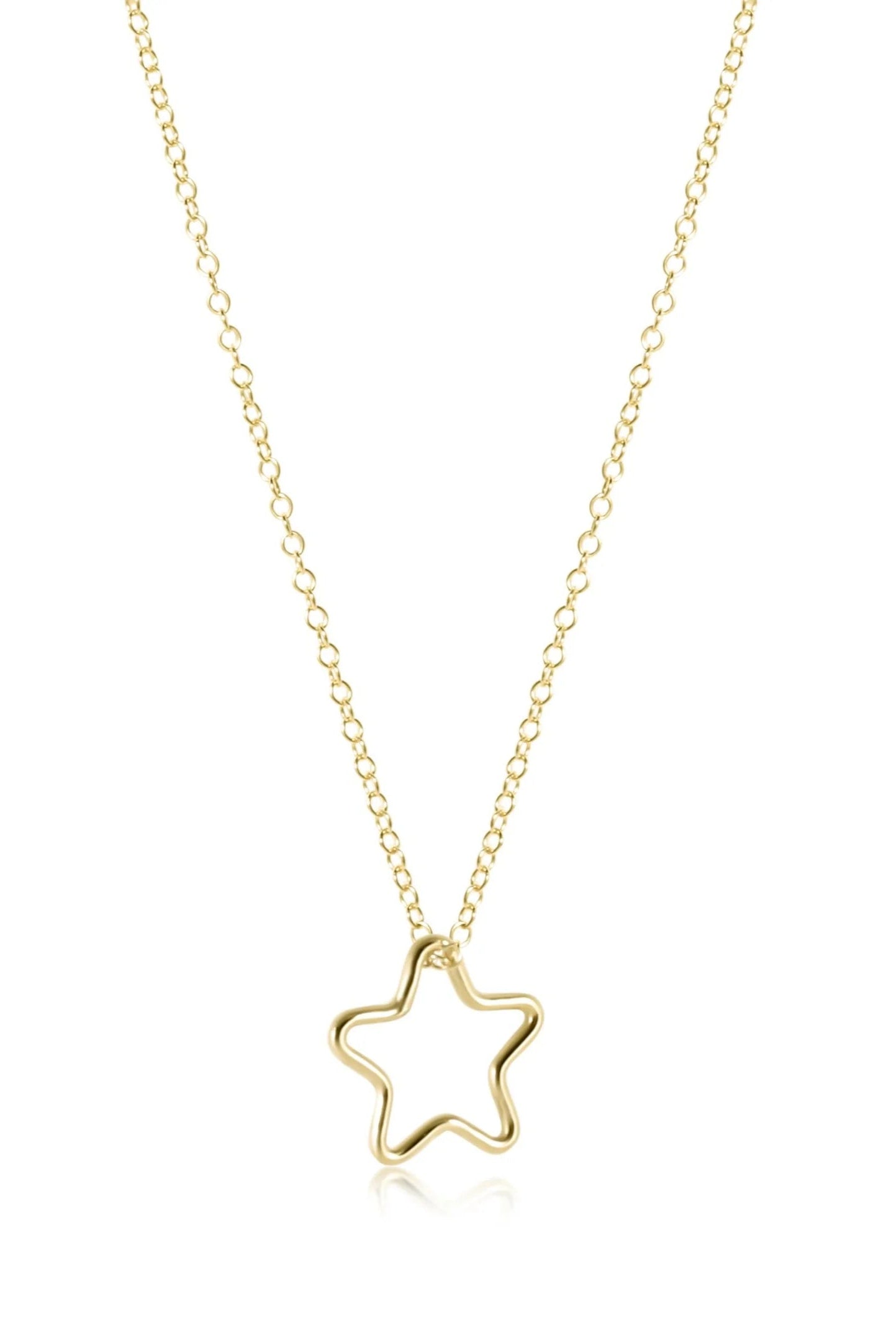 16’ Star Gold Charm Necklace-Necklaces-eNewton-The Lovely Closet, Women's Fashion Boutique in Alexandria, KY
