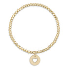 Classic 3mm Love Gold Disc Bracelet-Bracelets-eNewton-The Lovely Closet, Women's Fashion Boutique in Alexandria, KY