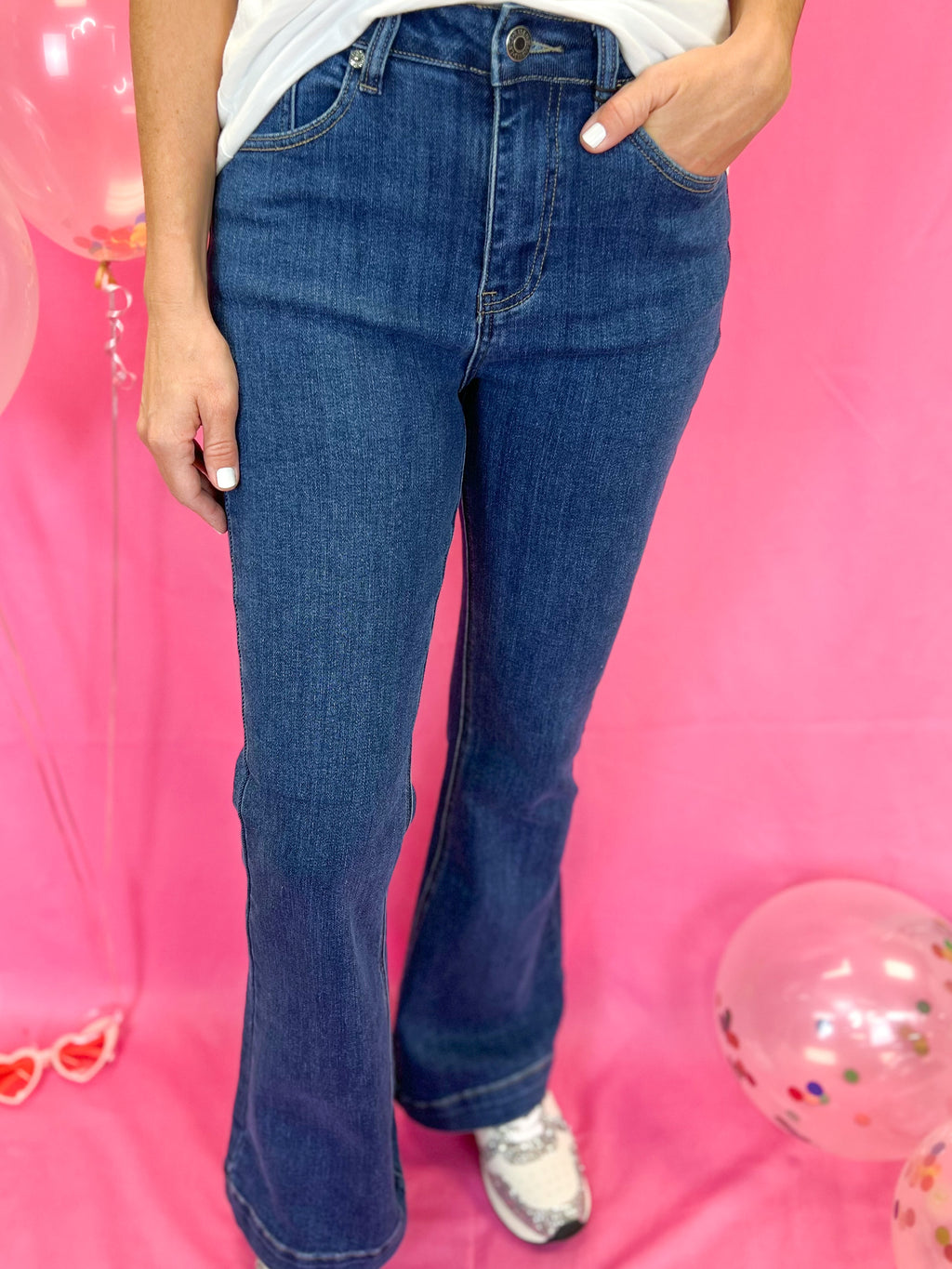 High Rise Kick Flare - Risen-jeans-The Lovely Closet-The Lovely Closet, Women's Fashion Boutique in Alexandria, KY