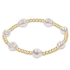 Admire Gold 3mm Pearl Bracelet-Bracelets-eNewton-The Lovely Closet, Women's Fashion Boutique in Alexandria, KY
